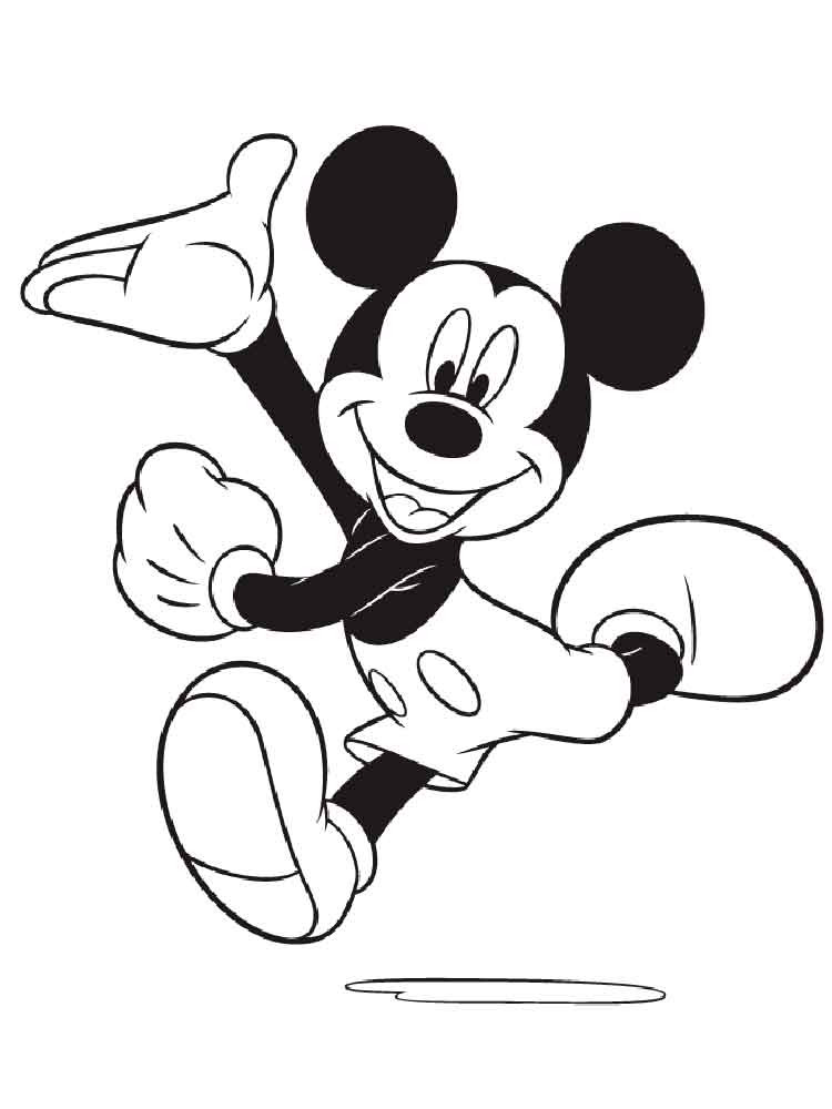 Mickey Printable Coloring Pages
 Free Printable Mickey and Minnie Mouse coloring pages