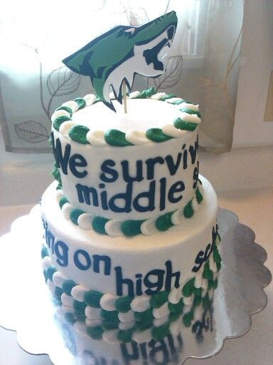 Middle School Graduation Party Ideas
 Middle school graduation cake "We survived middle school