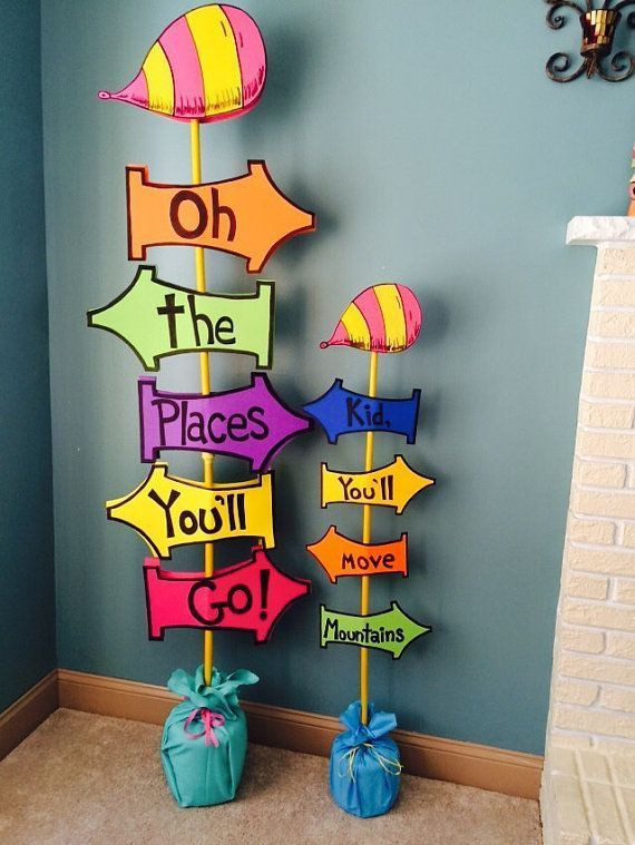 Middle School Graduation Party Ideas
 Giant "Oh The Places You ll Go " Sign
