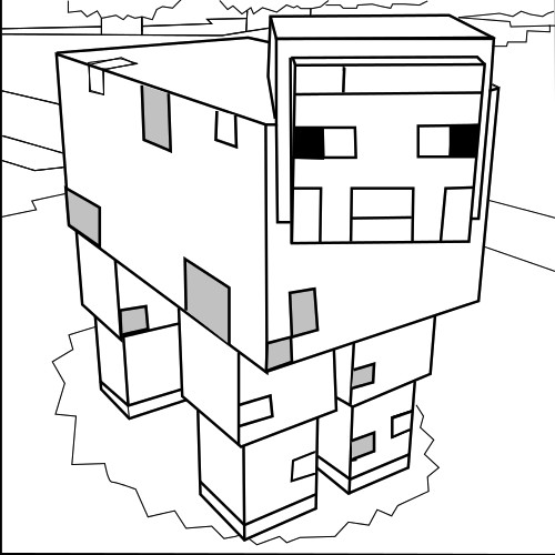 Minecraft Boys Coloring Pages
 Printable Minecraft coloring pages
