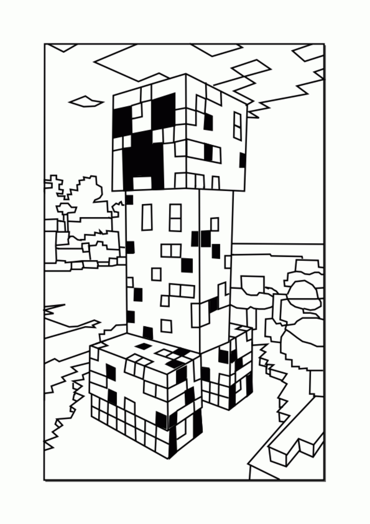 Minecraft Printables Coloring Pages
 Printable Minecraft Coloring Pages Coloring Home