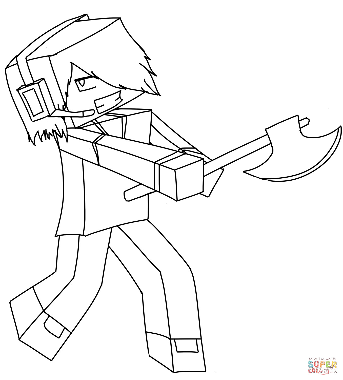 Minecraft Printables Coloring Pages
 Minecraft Deadlox coloring page
