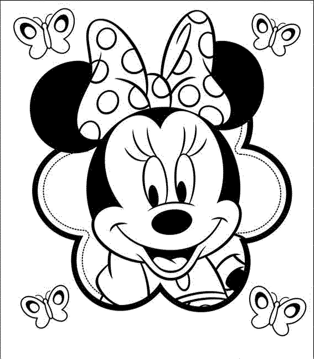 Mini Mouse Printable Coloring Pages
 Baby Mini Mouse Coloring Pages Coloring Home