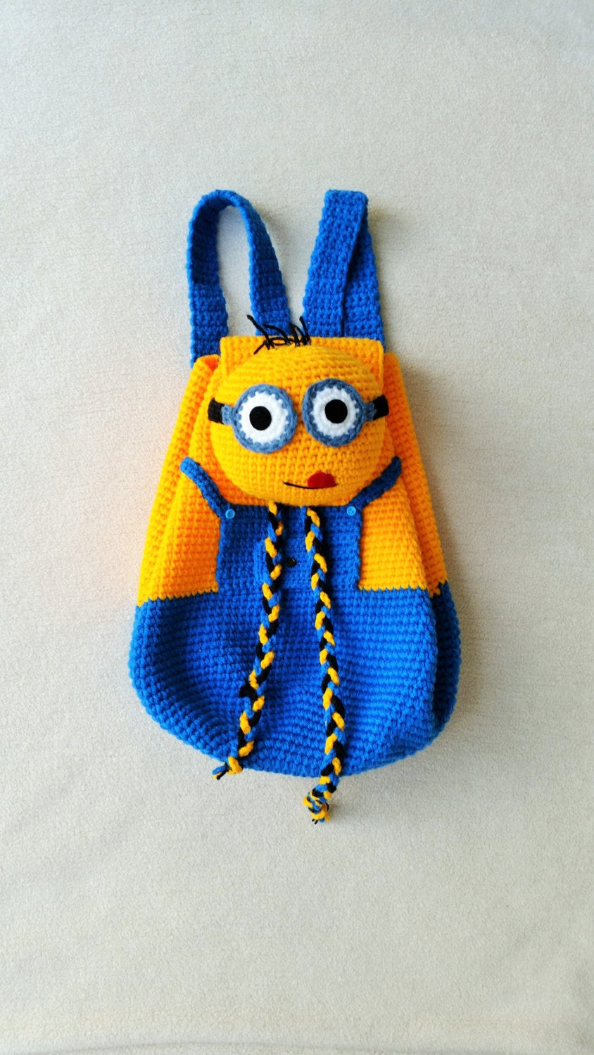 Minion Birthday Gifts
 Minion Crochet Backpack birthday t christmas by