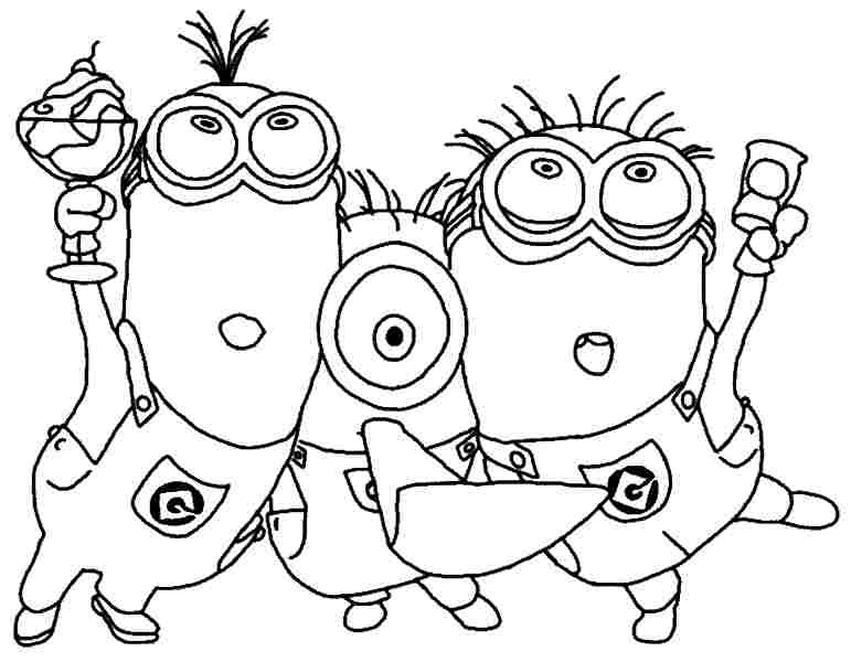 Minion Coloring Pages For Kids
 Minion Coloring Pages Dr Odd