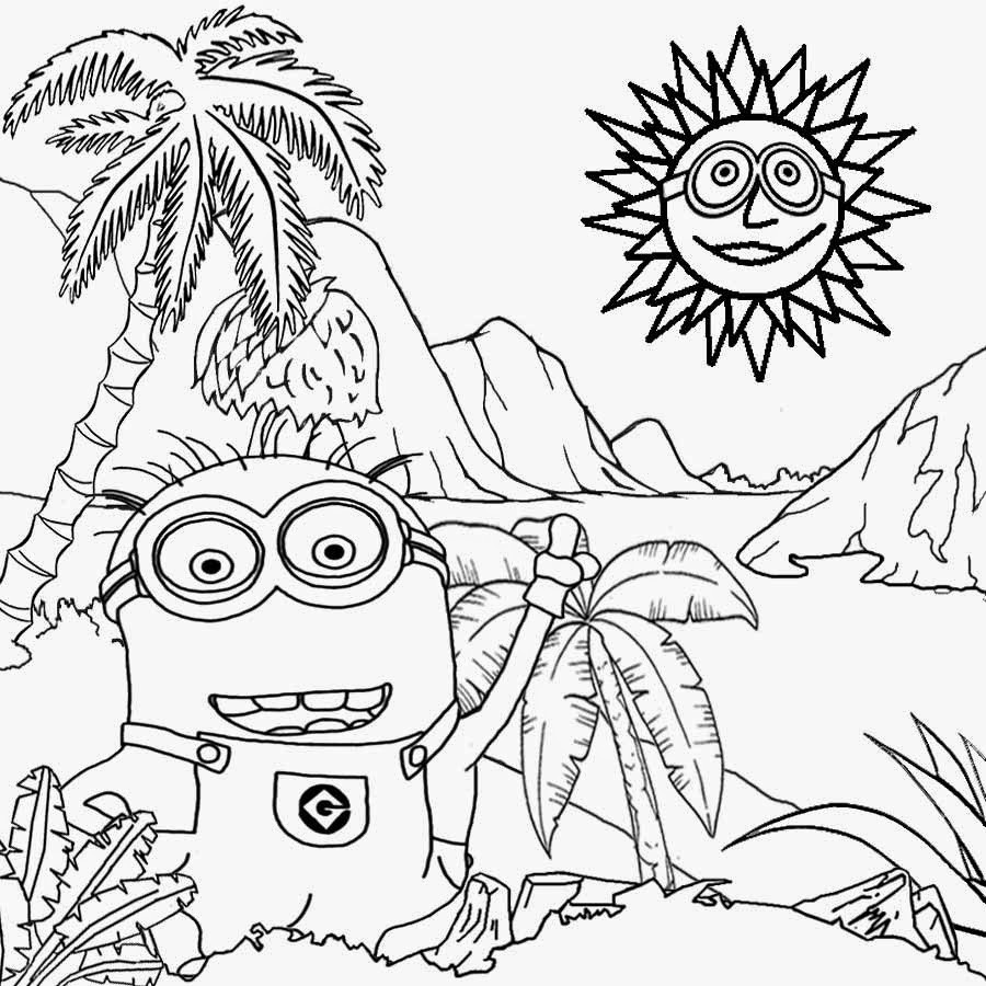 Minion Coloring Pages For Kids
 Free Coloring Pages Printable To Color Kids