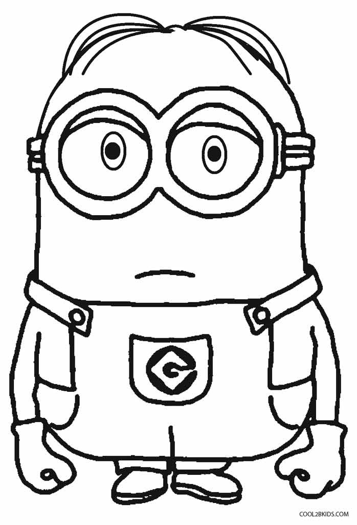 Minion Coloring Pages For Kids
 Printable Despicable Me Coloring Pages For Kids