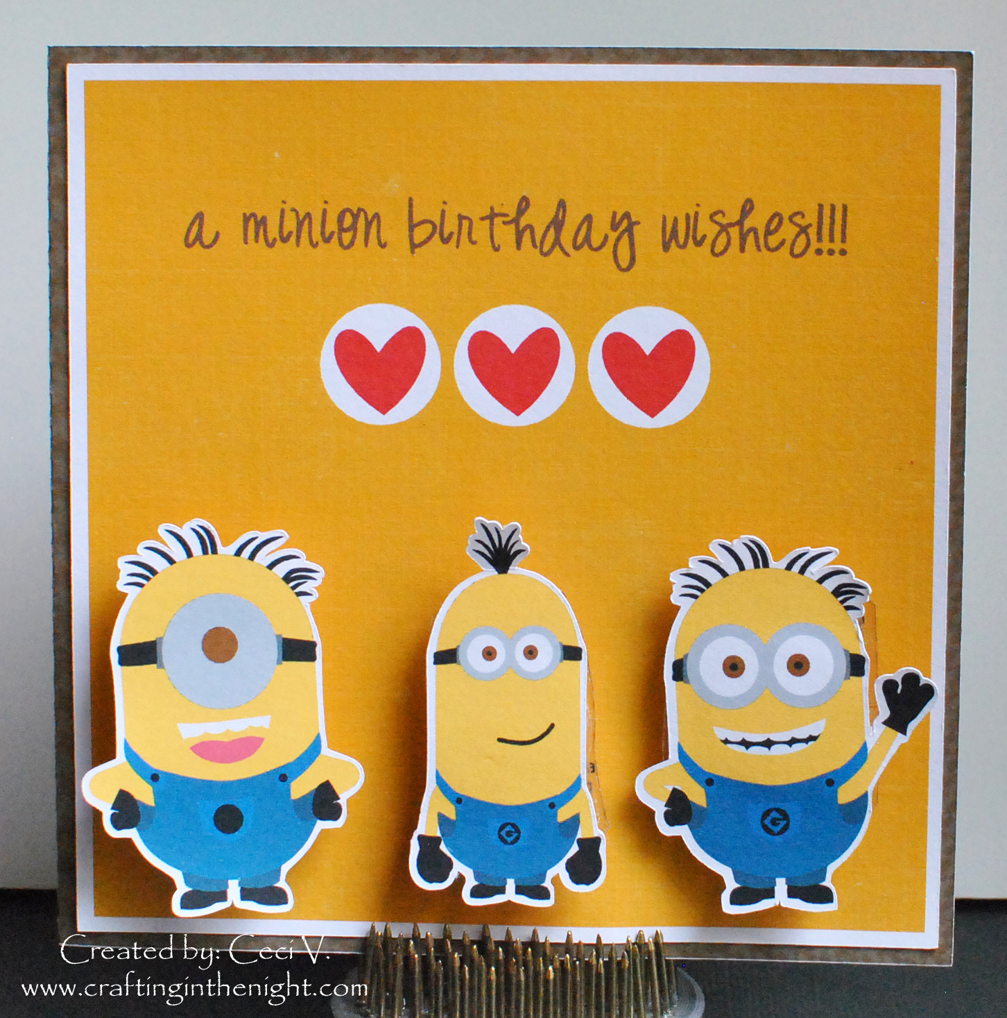 Minions Birthday Card Printable
 Minion Birthday Card Template