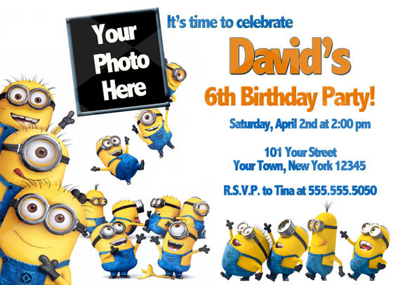 Minions Birthday Party Invitation
 FREE Printable Minion Birthday Party Invitations Ideas