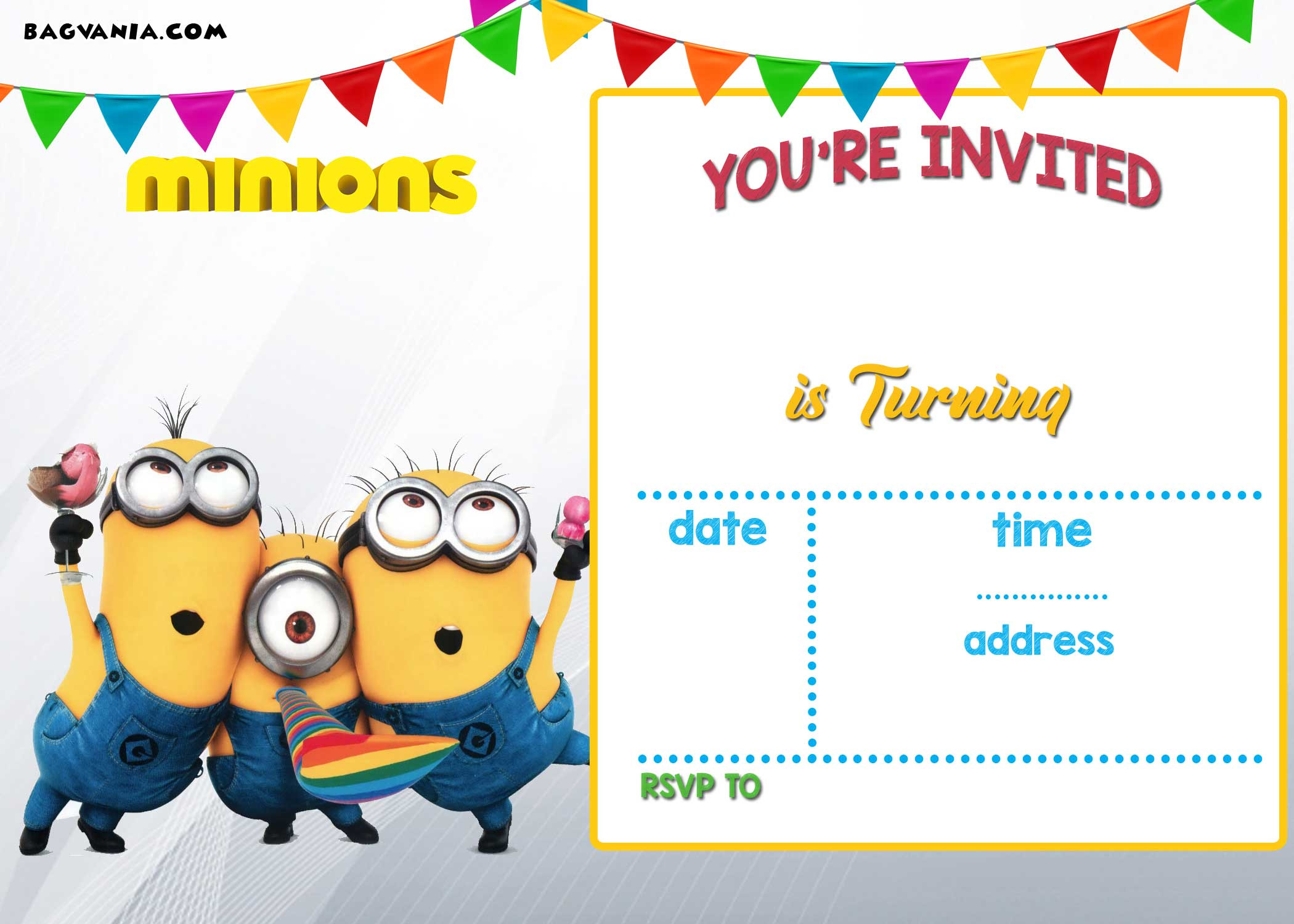 Minions Birthday Party Invitation
 FREE Printable Minion Birthday Party Invitations Ideas