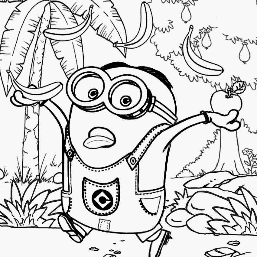 Minions Coloring Pages To Print
 Free Coloring Pages Printable To Color Kids And