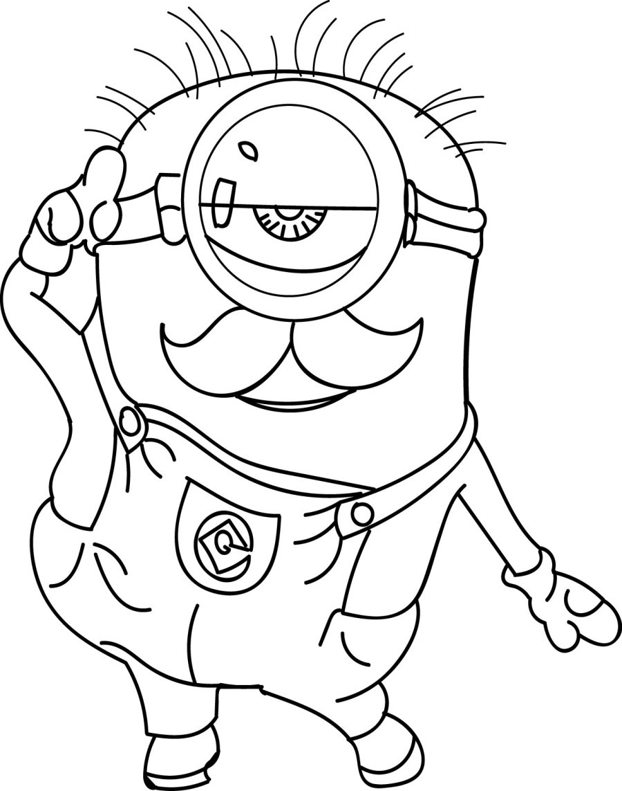 Minions Coloring Pages To Print
 Minion Coloring Pages Best Coloring Pages For Kids