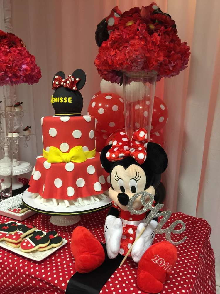 Minnie Mouse 1St Birthday Party Ideas
 Mickey Mouse Minnie Mouse Birthday Party Ideas in 2019
