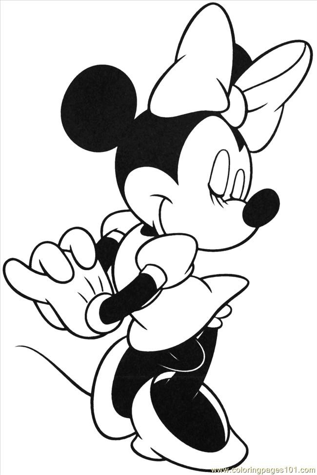 Minnie Mouse Coloring Pages Free Printable
 Free Printable Minnie Mouse Coloring Pages For Kids
