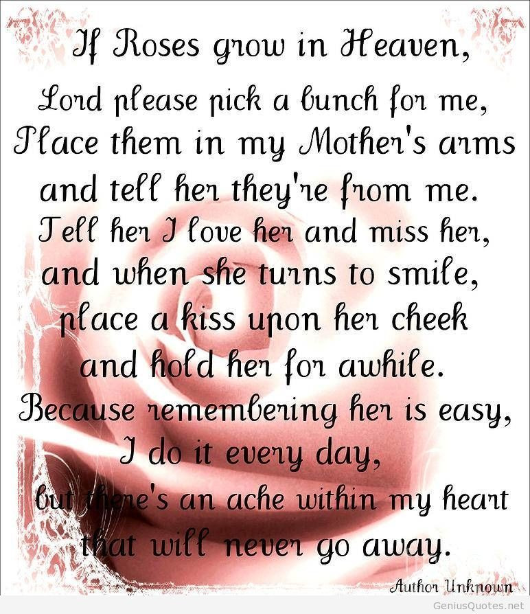 Missing Mother Quotes
 HAPPY BIRTHDAY QUOTES FOR MY MOM IN HEAVEN image quotes at