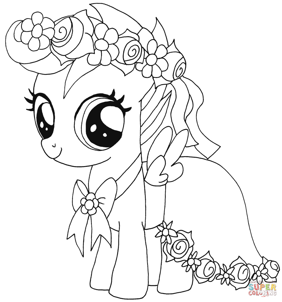 Mlp Coloring Book
 My Little Pony Scootaloo coloring page