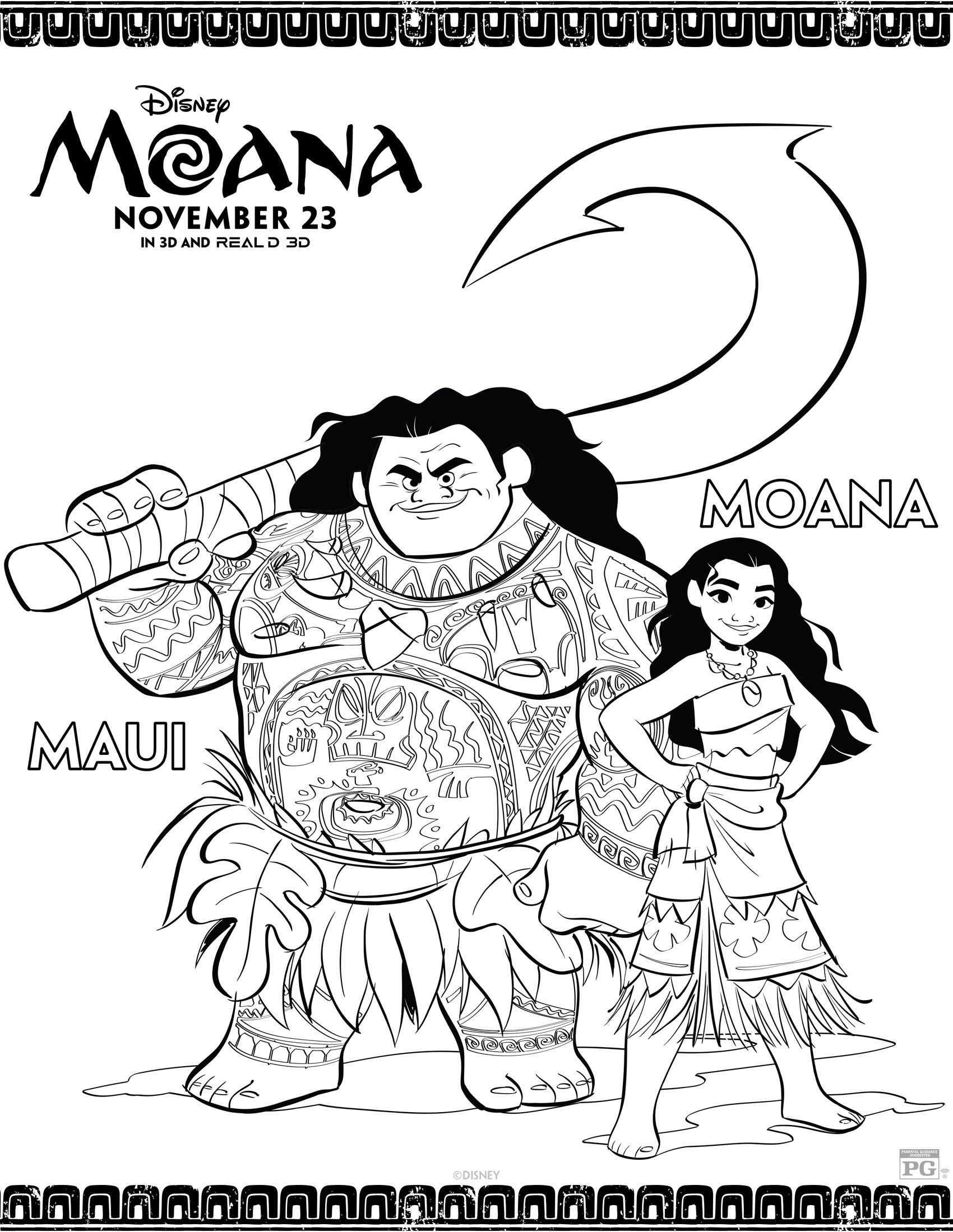 Moana Coloring Pages For Toddlers
 Disney s Moana Coloring Pages and Activity Sheets Printables