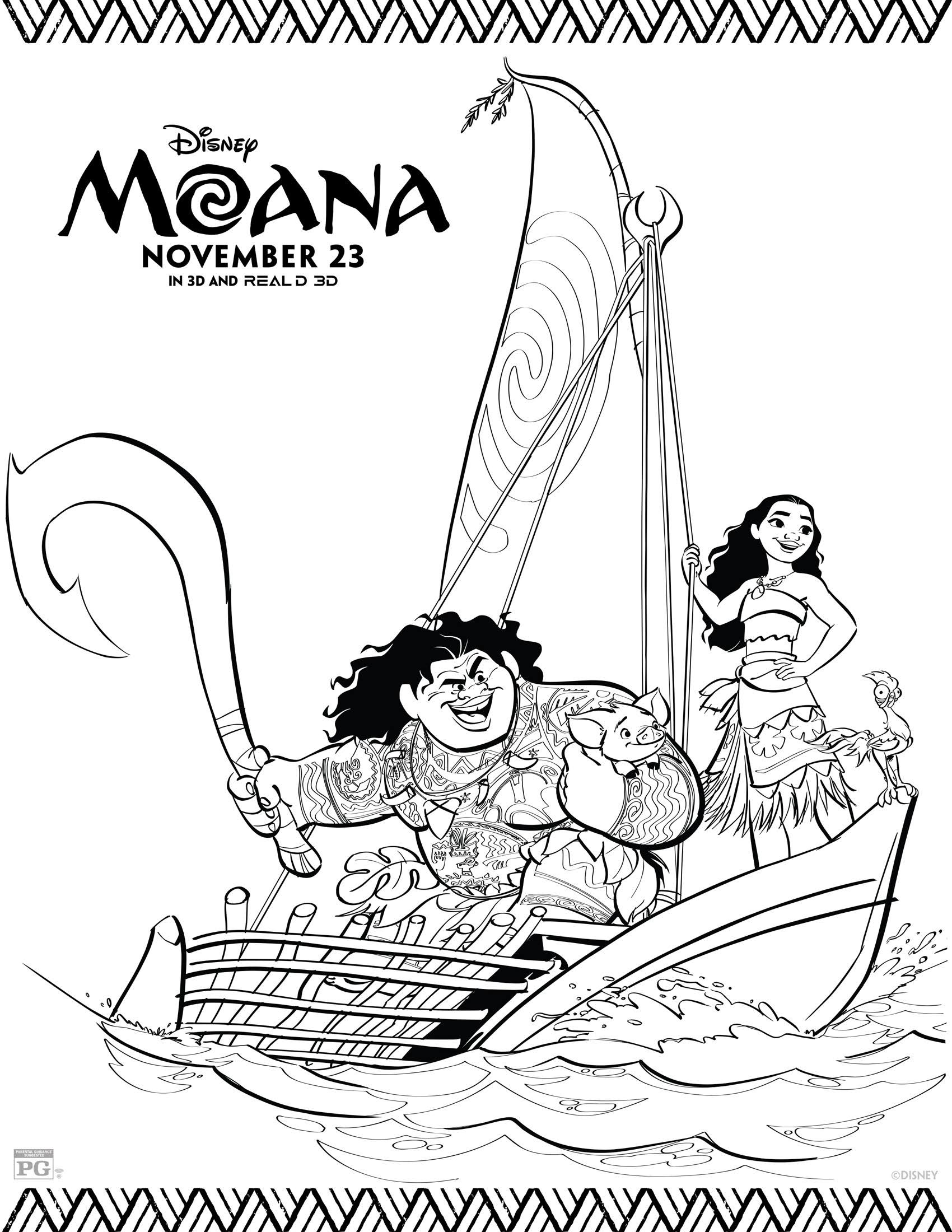 Moana Coloring Pages For Toddlers
 Disney s Moana Coloring Pages and Activity Sheets Printables