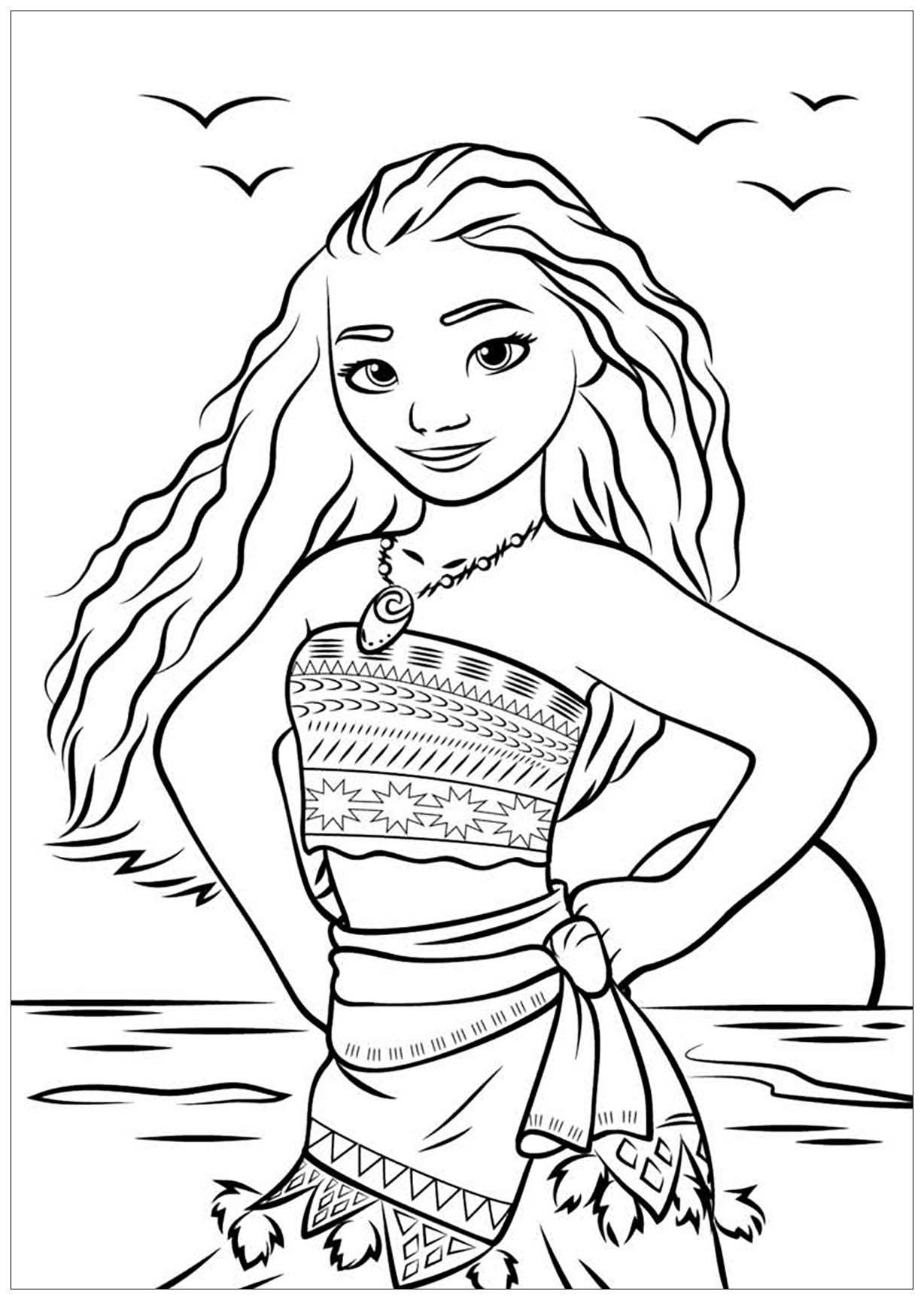 Moana Coloring Pages For Toddlers
 Moana to print for free Moana Kids Coloring Pages