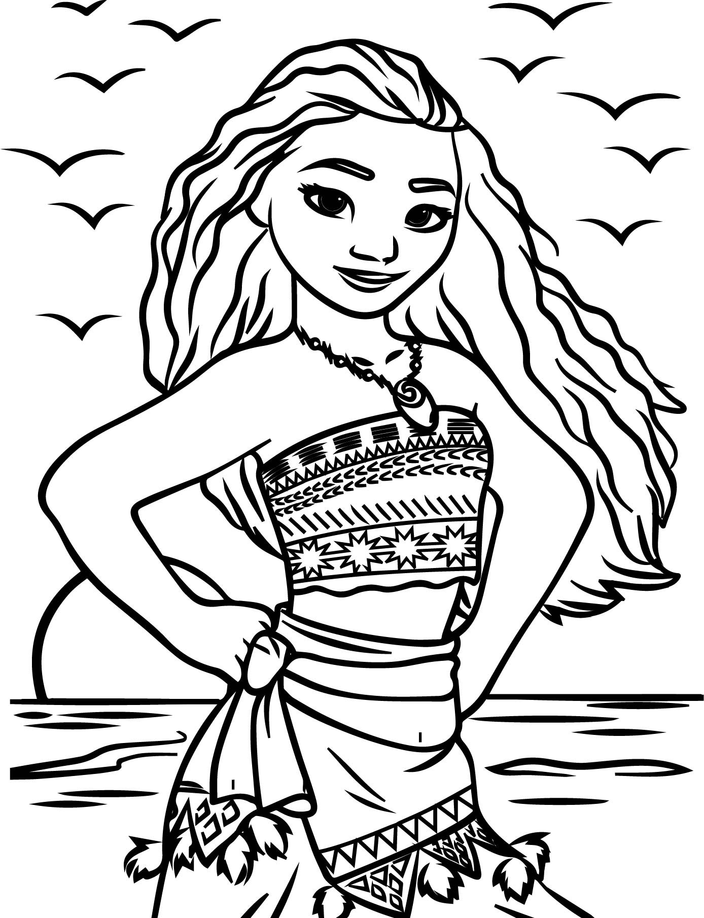 Moana Coloring Pages For Toddlers
 Disney Moana Coloring Page