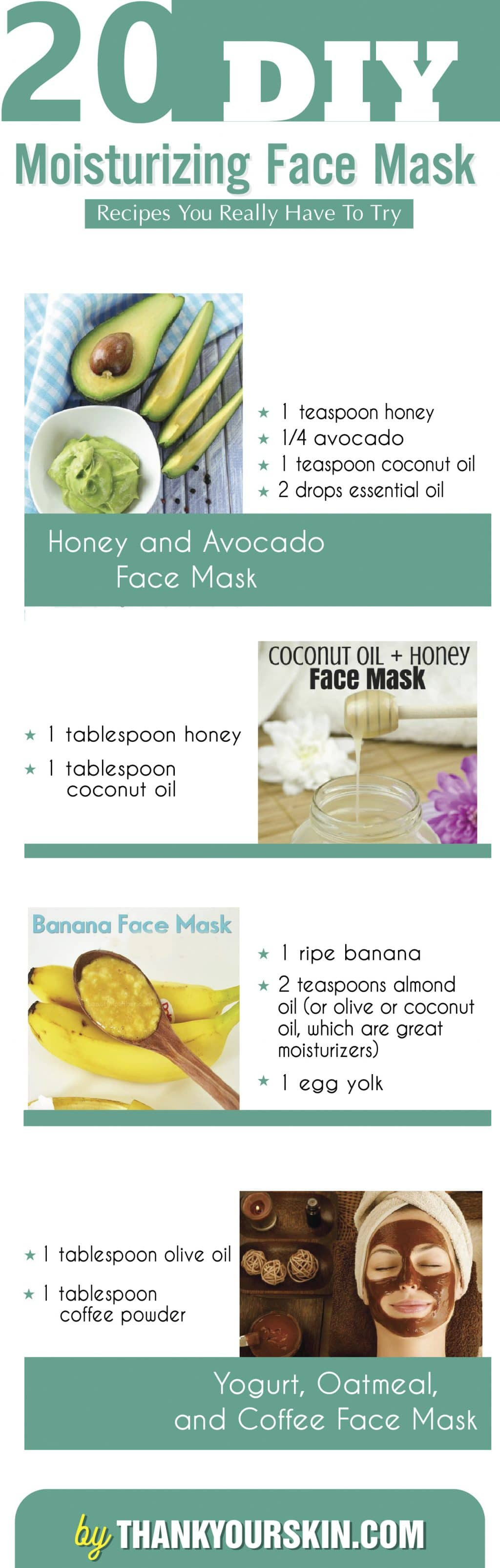 Moisturizing Face Mask DIY
 20 DIY Moisturizing Face Mask Recipes You Really Have to Try