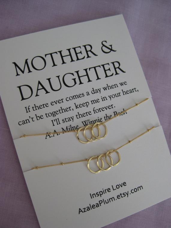 Mom 50Th Birthday Gifts
 Mom MOTHER Daughter Jewelry 50th birthday Gift by AzaleaPlum