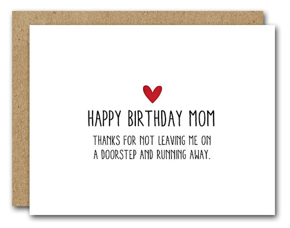Mom Birthday Card Printable
 PRINTABLE Mom Birthday Card Funny Mom Card INSTANT DOWNLOAD