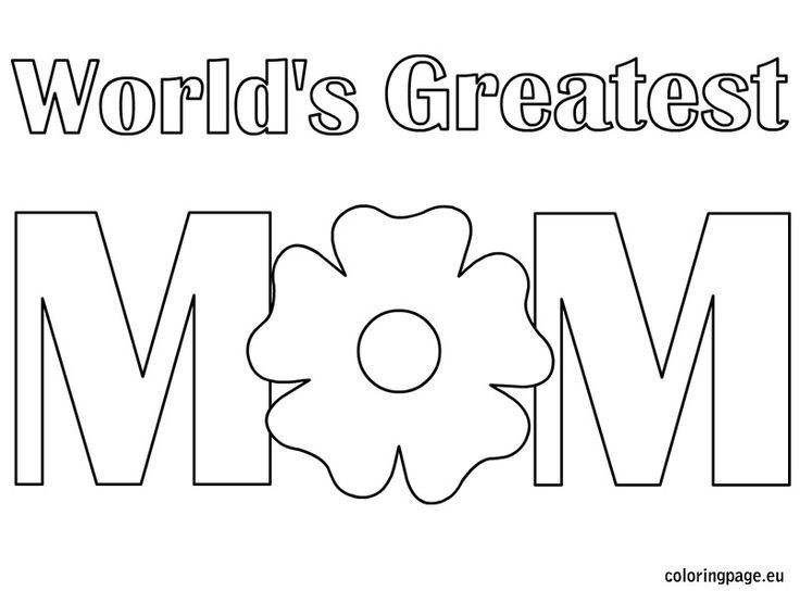 Mom Coloring Pages To Print
 Mom coloring on Pinterest