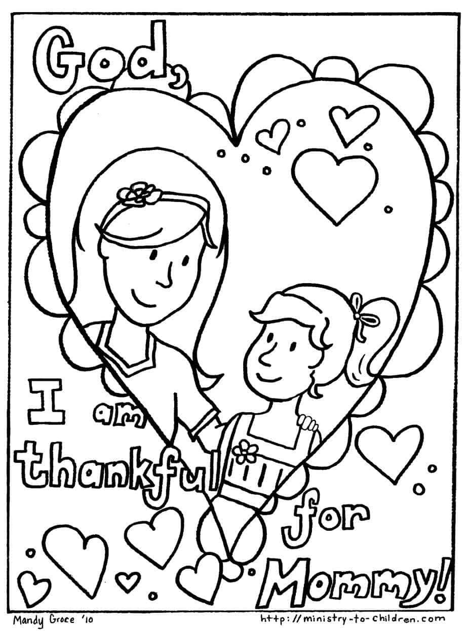 Mom Coloring Pages To Print
 Mother s Day Coloring Pages Free Easy Print PDF