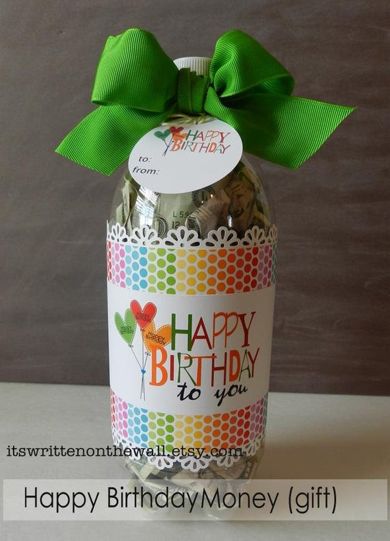 Money Gift Ideas For Birthdays
 Birthday Gift Idea Cash for Birthday Gifts Soda Bottle
