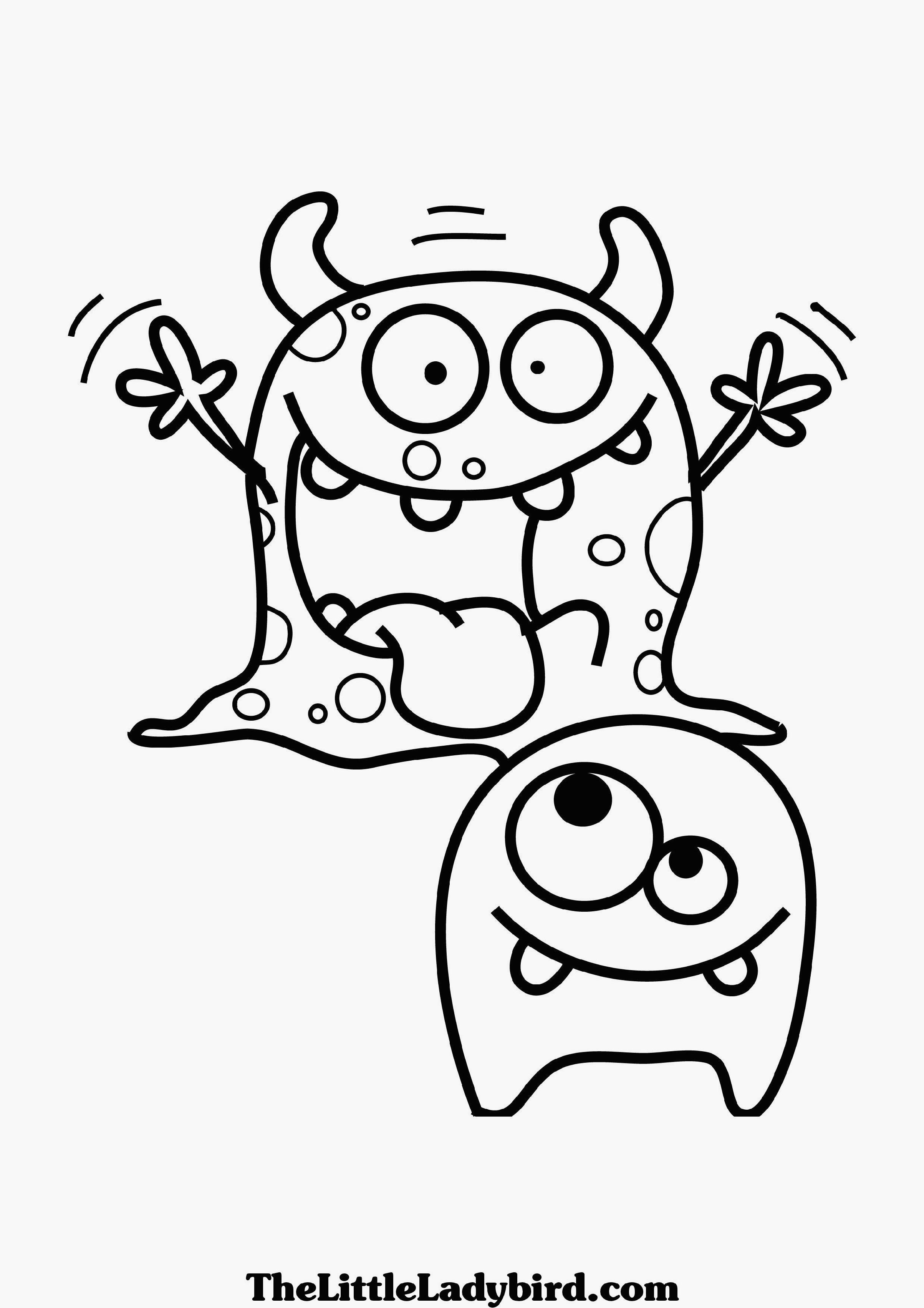 Monster Coloring Pages Printable
 Cute Halloween Monsters Coloring Pages – Festival Collections