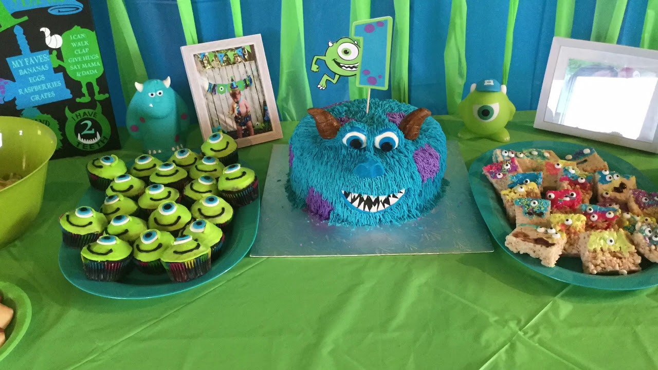 Monster Inc Birthday Party
 Monsters Inc themed 1st Birthday party Diy party