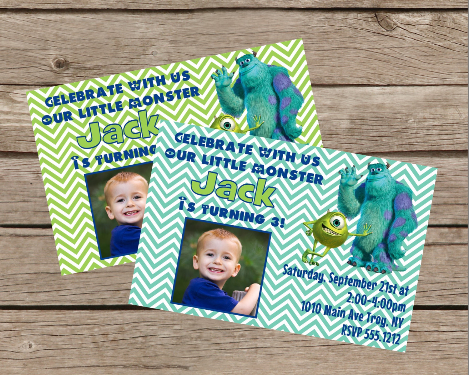 Monster Inc Birthday Party
 Personalized Monsters Inc Birthday Party Invitation Printable