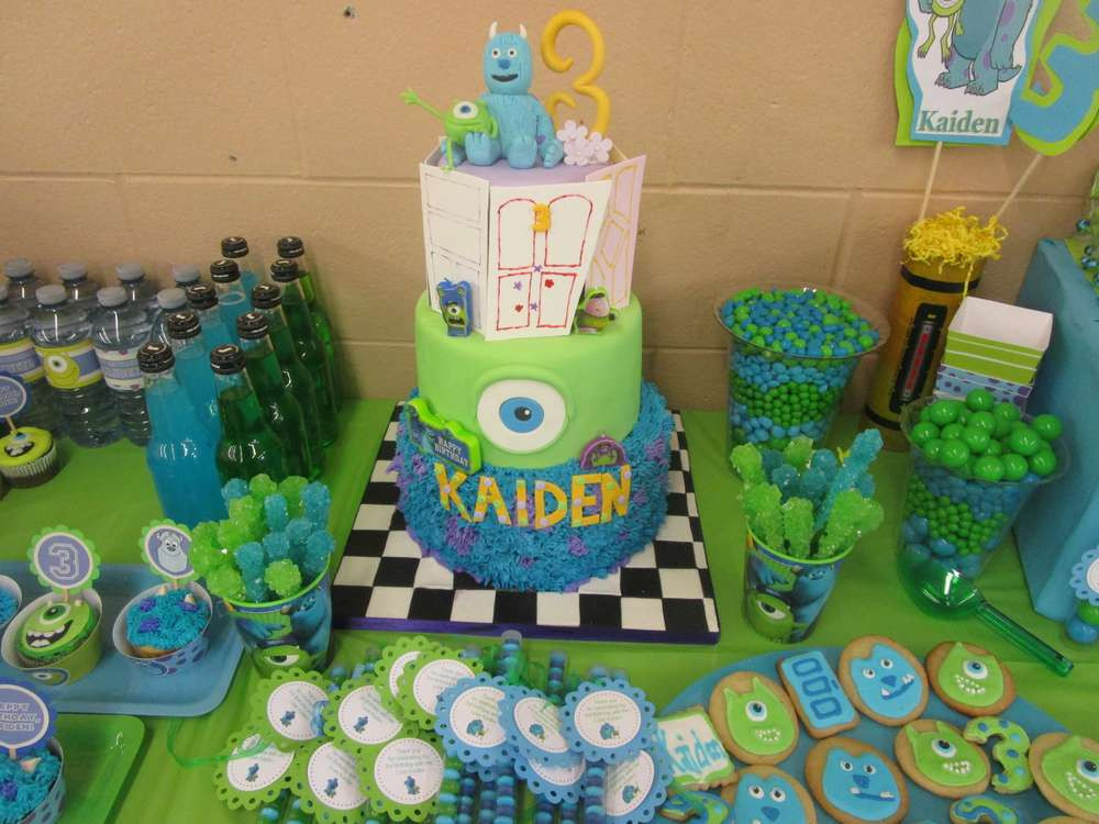 Monster Inc Birthday Party
 Monsters INC and Monsters University Birthday Party Ideas