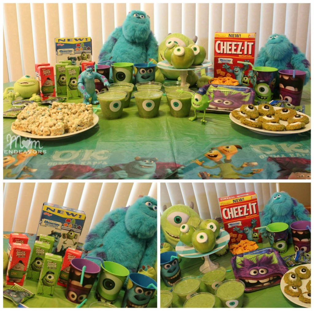 Monster Inc Birthday Party
 Mike Wazowski Monsters Green Smoothie