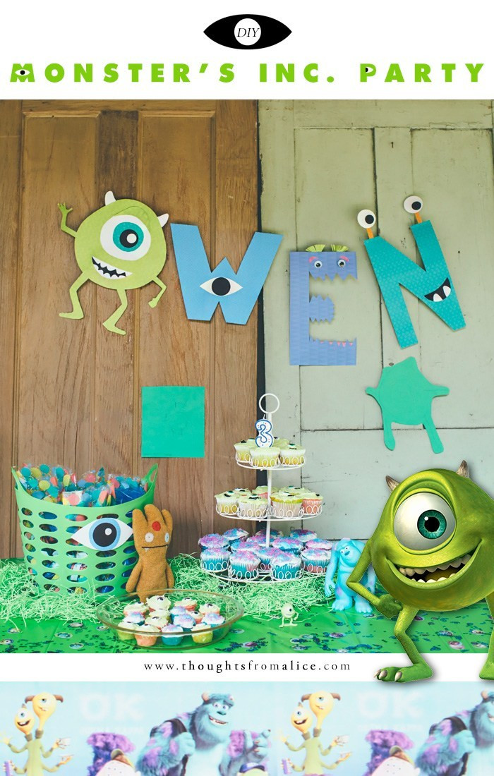 Monster Inc Birthday Party
 DIY Monster’s Inc Birthday Party – Alice Wingerden