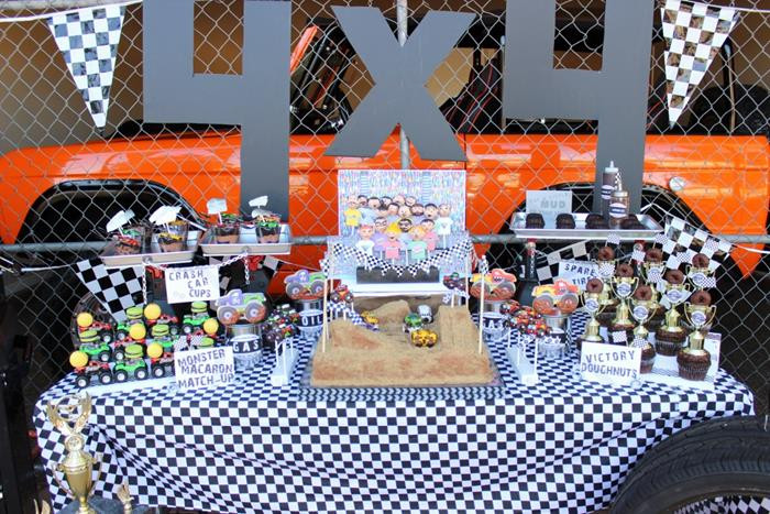 Monster Jam Birthday Decorations
 Kara s Party Ideas Monster Jam Monster Truck Party Full of