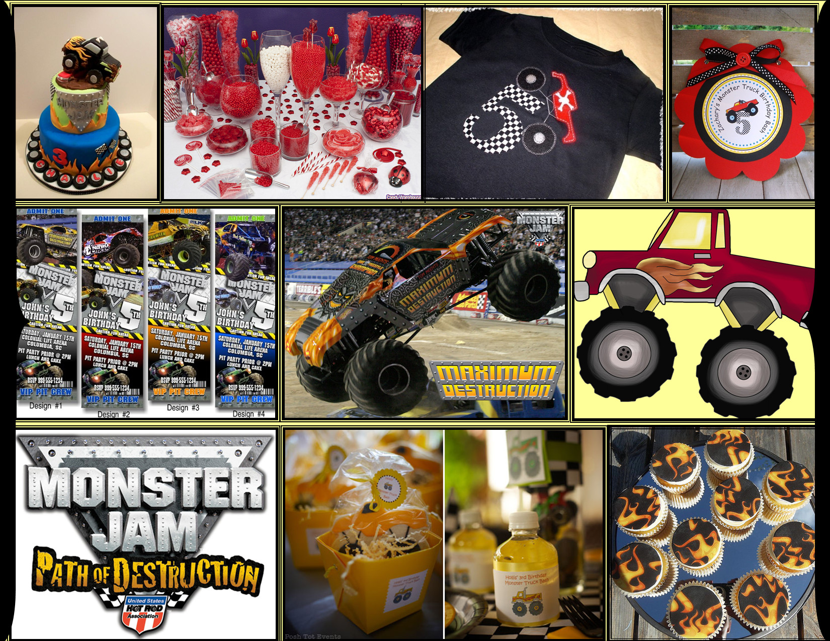 Monster Truck Birthday Party
 monster truck