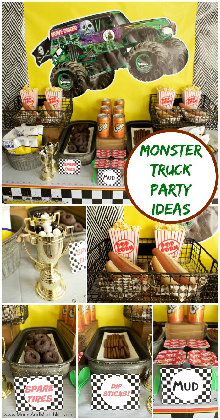Monster Truck Birthday Party
 Monster Truck Birthday Party Ideas Moms & Munchkins