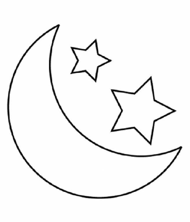 Moon And Stars Coloring Pages Printable
 Child Moon And Stars Coloring Pages Printable