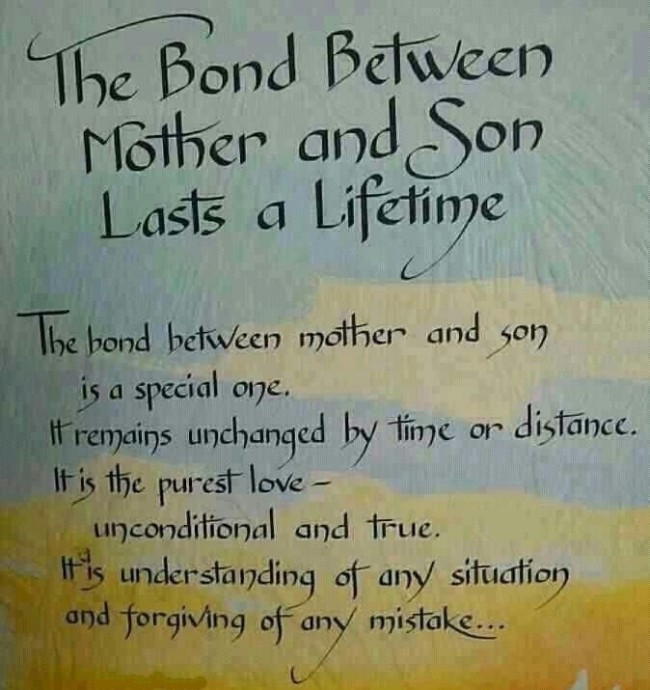 Mother And Son Love Quote
 20 Mother and Son Quotes Quotes Hunter