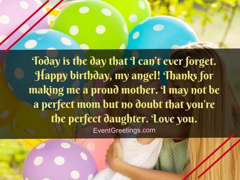 Mother Birthday Quotes From Daughter
 50 Wonderful Birthday Wishes For Daughter From Mom