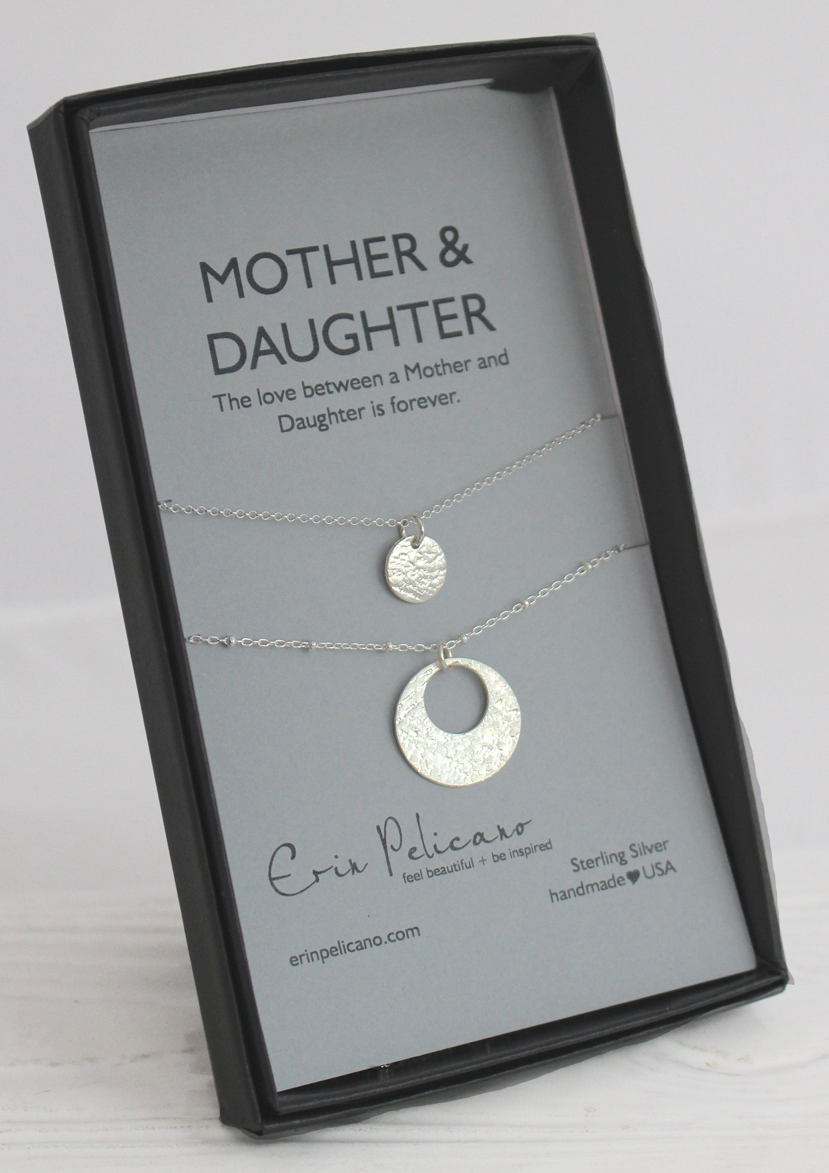 Mother Daughter Gift Ideas
 Sterling Mother Daughter Lace Necklaces