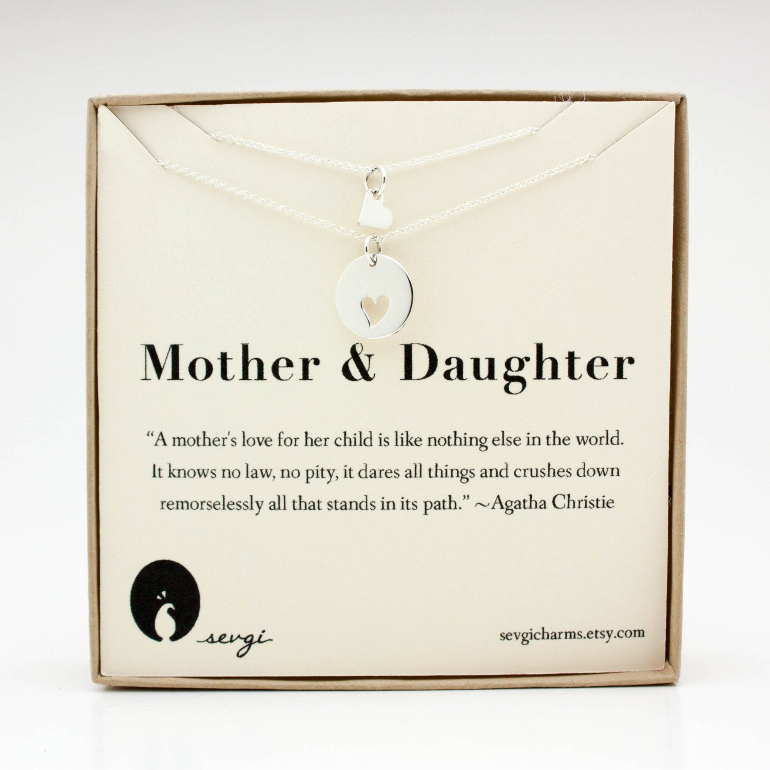 Mother Daughter Gift Ideas
 Mother Daughter Necklace Set Kids & Baby Sterling Silver