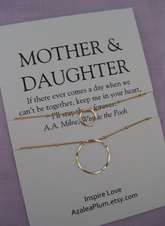 Mother Daughter Gift Ideas
 Mother DAUGHTER Jewelry 50th birthday Gift by