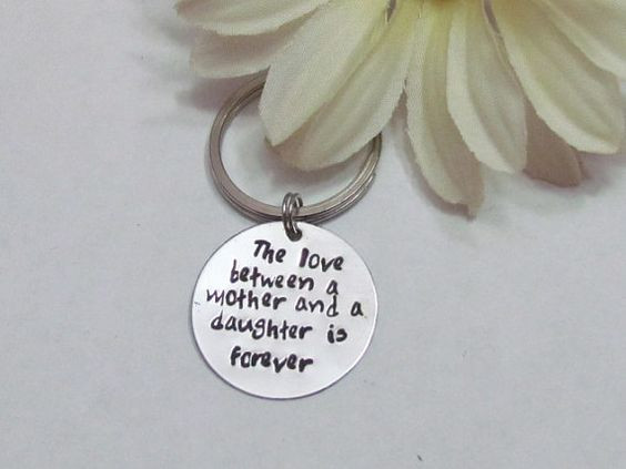 Mother Daughter Gift Ideas
 MOTHER DAUGHTER Keychain Wedding t for Mom Mother