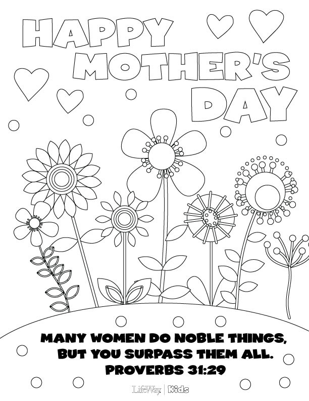 Mother Day Coloring Pages To Print
 Mother’s Day Coloring Pages