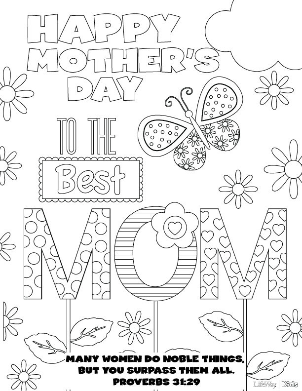 Mother Day Coloring Pages To Print
 Mother’s Day Coloring Pages