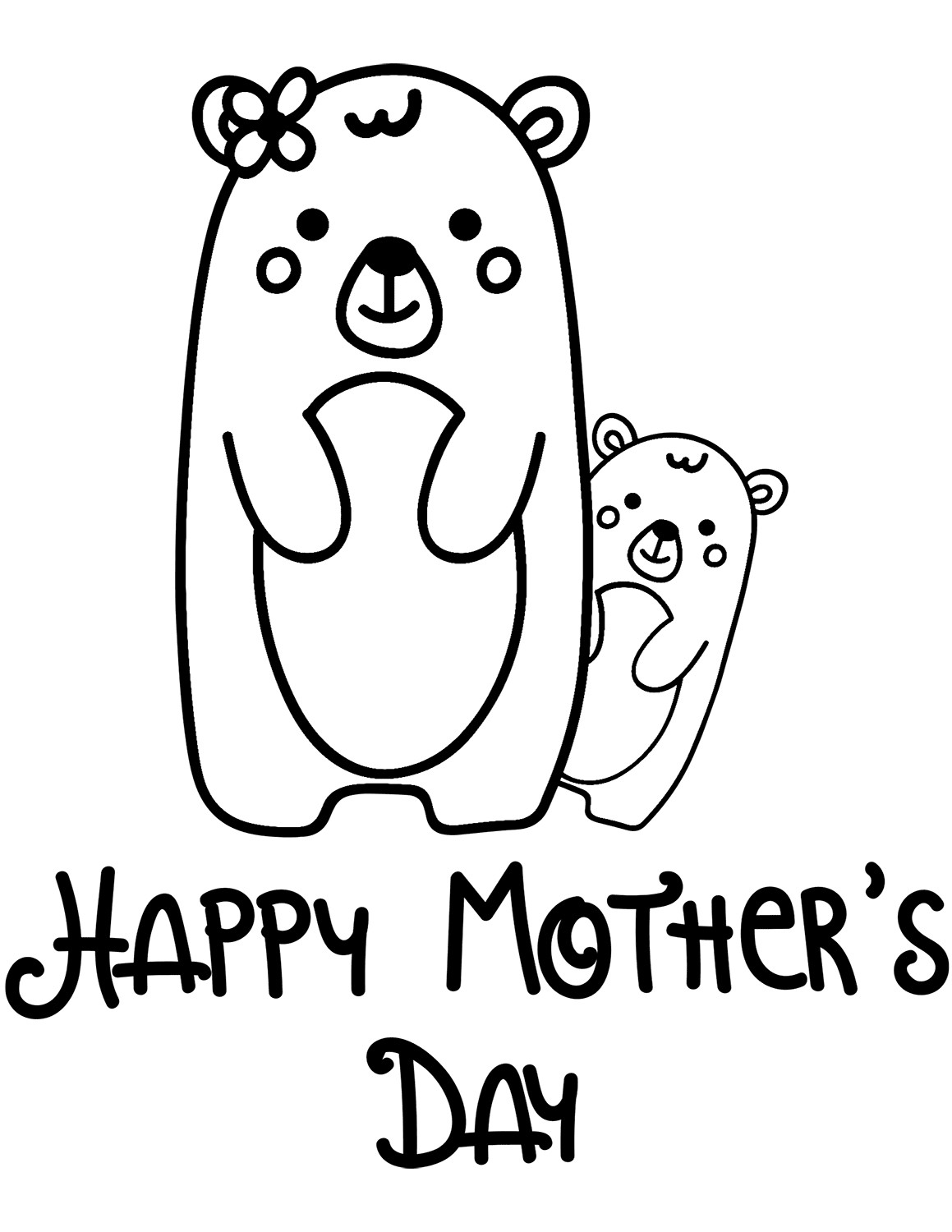 Mother Day Coloring Pages To Print
 30 Free Printable Mother’s Day Coloring Pages