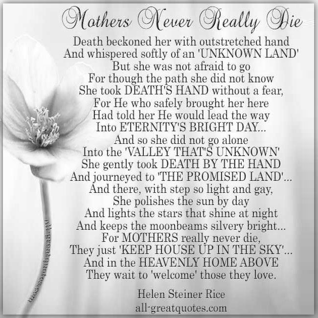 Mother Death Quotes
 Best 25 Loss of mother quotes ideas on Pinterest